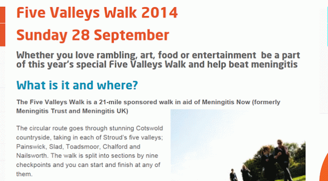 Signing up for the Stroud Five Valleys Walk
